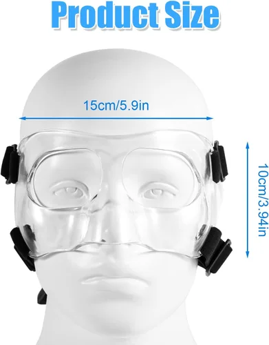 Miniatura 2 de Nose Guard for Broken Nose, Adjustable Face Shield Mask with Pads Sports Face Mask Protector for Adults and Teens Basketball Soccer Sports