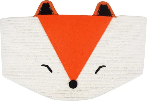 Miniatura 8 de T&T Homewares Cesta de almacenamiento de zorro naranja, tamaño mediano, multiusos para pañales de bebé, lavandería, habitación de los niños