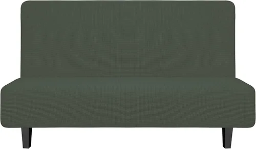 Miniatura 17 de Easy-Going - Funda elástica para futón, cubierta para sofá cama sin brazos, protector de muebles sin reposabrazos con parte inferior elástica