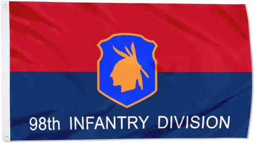 Miniatura 18 de Fyon Bandera militar de la 34ª división de infantería del ejército de 3 x 5 pies con 2 ojales de latón