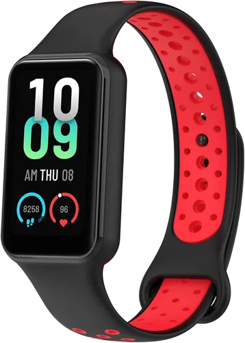 Miniatura 13 de E ECSEM Compatible con Amazfit Band 7 bandas de silicona de dos tonos transpirable de repuesto deportiva pulsera para Amazfit Band 7 Smart Watch