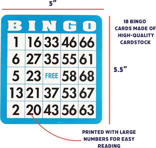 Miniatura 3 de Popular Playthings Juego de bingo de lujo, jaula de metal con tarjetas reutilizables y fichas de marcador, juego de mesa para adultos y niños, 18