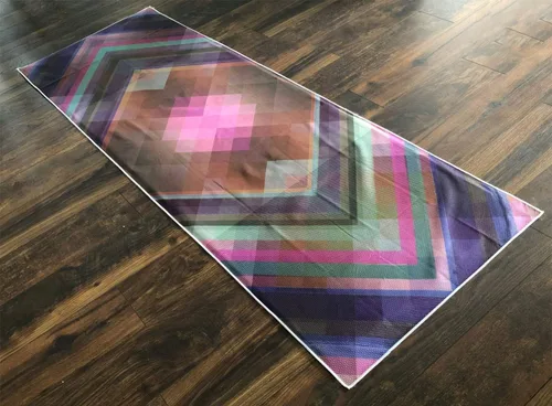 Miniatura 5 de Toalla de yoga caliente, funda antideslizante para esterilla de yoga, ecológica, bolsillos exclusivos que cubren cada esquina de la esterilla