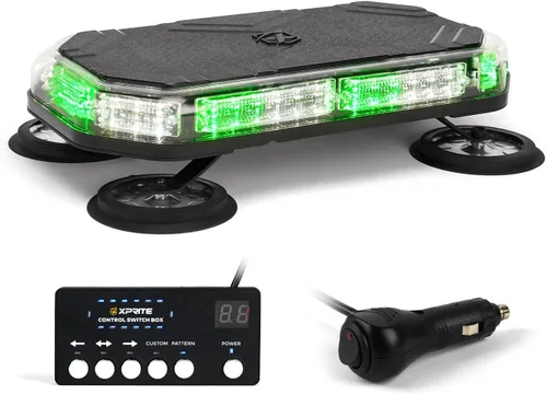 Miniatura 11 de Xprite Barra de Luz Estroboscópica de Emergencia Ámbar para Techo, Luces Intermitentes de Advertencia y Baliza de Seguridad con Panel de Control