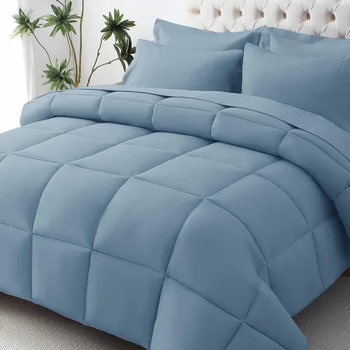Miniatura 40 de JOLLYVOGUE Juego de edredón individual XL, cama ultrasuave en una bolsa, tamaño individual XL, 5 piezas, juego de ropa de cama certificado Oeko-TEX