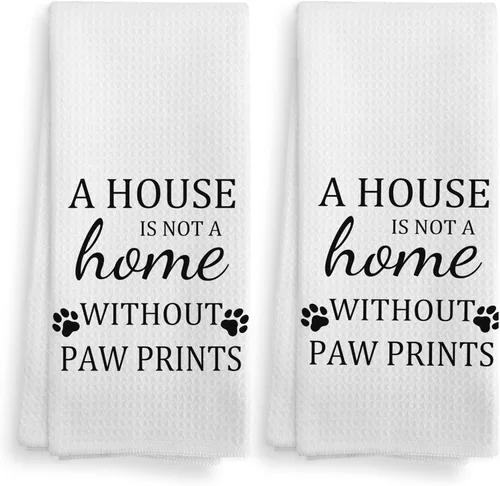 Miniatura 23 de Toallas de cocina y paños de cocina de perro Doberman con purpurina, regalos de mamá de perro Doberman con purpurina para mujeres, juego de 2, 16×24