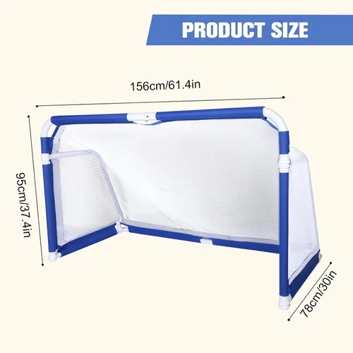 Miniatura 3 de Portería de fútbol plegable para jóvenes y niños, red de fútbol plegable portátil, portería de fútbol para el hogar, al aire libre