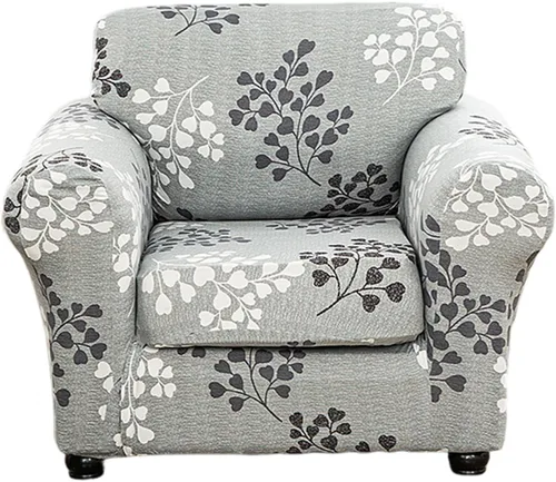 Miniatura 14 de Eco-Ancheng Fundas para silla, funda de sofá con funda de cojín de asiento separada con parte inferior elástica, 1 funda de asiento con brazos