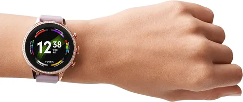 Miniatura 5 de Fossil - Reloj inteligente con pantalla táctil Gen 6 con altavoz para mujer medición de frecuencia cardíaca oxígeno en sangre GPS pagos sin contacto