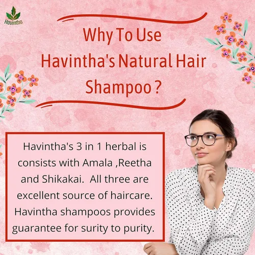 Miniatura 5 de Champú natural para cabello 8 oz, AMLA REETHA SHIKAKAI POWDER (Phyllanthus emblica, Sapindus mukorossi, Acacia concinna), producto de Havintha, 8.01