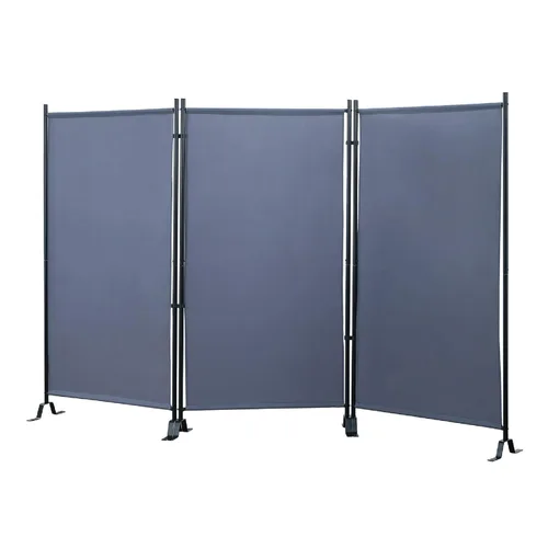 Productos Proman FS17067 Galaxy - Divisor de habitación para interior/exterior (3 paneles), 102” de ancho x 16” de profundidad x 71” de alto Gris
