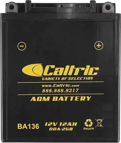 Miniatura 4 de Caltric Yb12Al-A2 Batería Agm compatible con Kawasaki Ninja Zx-7 Zx7 Zx750-H Zx750H 1990
