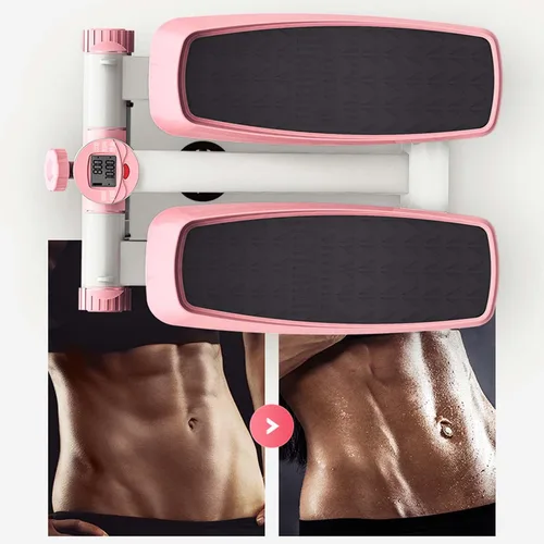 Miniatura 3 de YSUEFIJO Máquina paso a paso para el hogar, mini máquina de ejercicios paso a paso, equipo de fitness antideslizante, escalón plegable de altura
