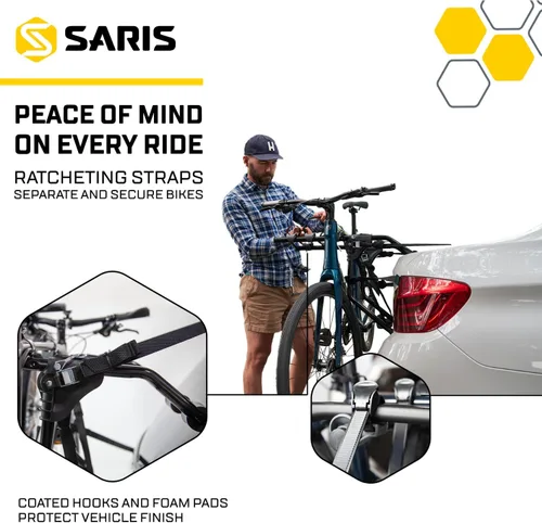 Miniatura 6 de Saris Guardian - Portabicicletas para maletero – Portabicicletas sin enganche para coche, sedán, hatchback, SUV, camioneta, montaje plegable