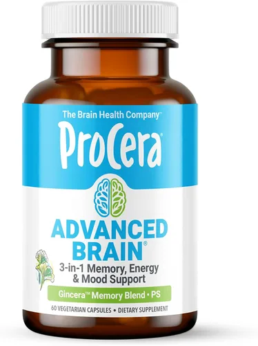 Procera Cerebro avanzado - Acción rápida - Ingredientes respaldados por más de 100 estudios - Mejora la memoria, recuperación - concentración -