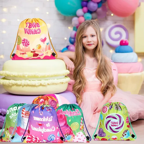 Miniatura 33 de Sweetude 24 bolsas de regalo de fiesta Let's Glow con cordón, decoración para niñas, niños, cumpleaños, bodas, fiestas