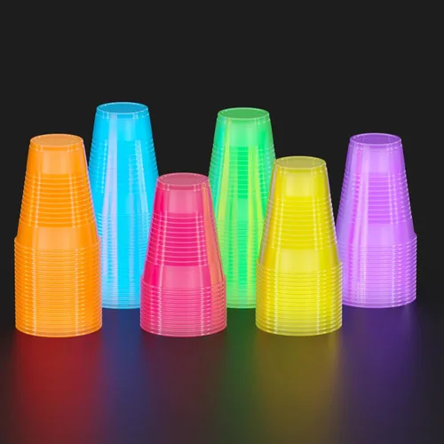 Miniatura 2 de Exquisite Vasos de neón de 12 onzas, paquete de 60 unidades, vasos de plástico de colores, ideales para fiestas de cumpleaños o cualquier evento