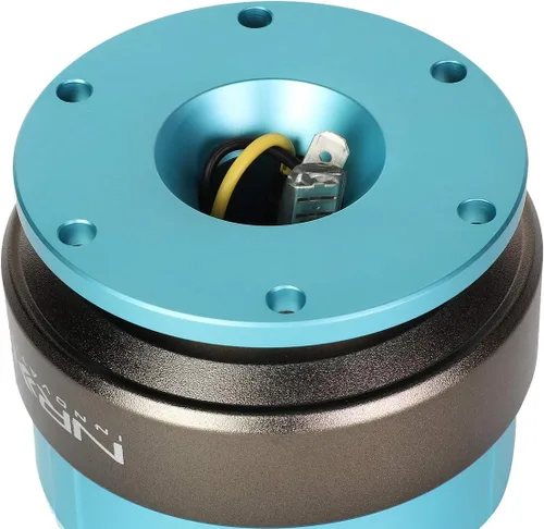 Miniatura 4 de Auto Dynasty NRG Innovations SRK-200MF Adaptador de liberación rápida para volante Gen 2.0 Cuerpo fresco menta/anillo de titanio