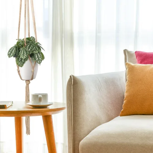 Miniatura 6 de Soportes colgantes de macramé para plantas, 6 unidades, 3 tamaños