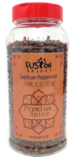 Fusion Select Pimienta Szechuan Premium – Auténticos granos de pimienta entera de Sichuan para cocina china, tofu Mapo, pollo Kung Pao, condimento