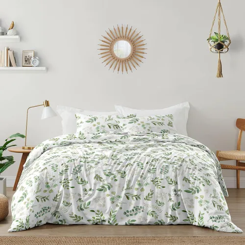 Miniatura 7 de Sweet Jojo Designs Juego de edredón de 3 piezas para niños, diseño bohemio de cactus en acuarela rosa y verde, tamaño matrimonial/queen
