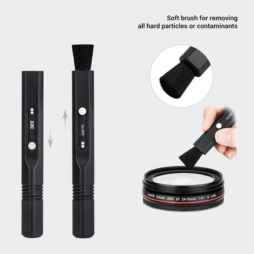 Miniatura 5 de Lápiz de limpieza de lentes compacto, cepillo limpiador de lentes para filtros de cámara, videocámaras, prismáticos, teclados, auriculares VR y más