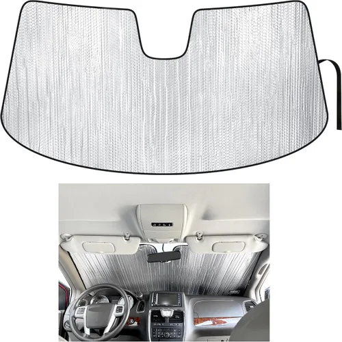 Miniatura 10 de YelloPro - Parasol para ventana lateral de asiento trasero de segunda fila (juego de 2) ajuste personalizado para Chrysler Town & Country Minivan