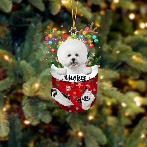 Miniatura 64 de Adorno de Navidad personalizado para perro Airedale Terrier en bolsillo de nieve, adorno para árbol de Navidad, idea de regalo para amantes