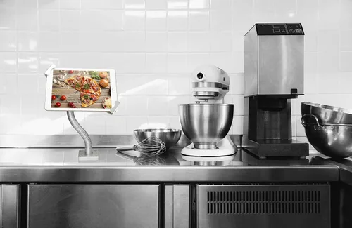 Miniatura 6 de CTA Digital Soporte electrónico portátil para dispositivo, plateado, compatible con tabletas y teléfonos inteligentes de 7 a 13 pulgadas