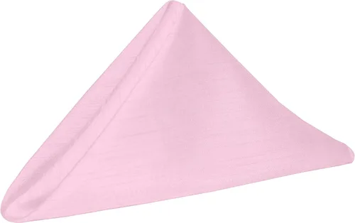 Miniatura 8 de Ultimate Textile Holiday Red Reversible Shantung Satin Cloth Dinner Napkins - 20" x 20" (Set of 24) Washable Polyester Cloth Napkins with Serged