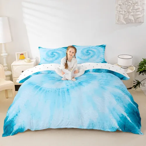 Miniatura 30 de Erosebridal - Juego de ropa de cama con diseño de parque nacional, funda de edredón de montañas humeantes, funda de edredón verde bruma y árbol
