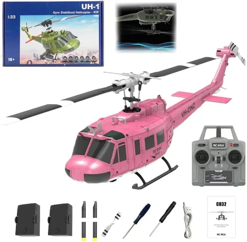 Miniatura 6 de RC ERA C032 UH-1 Huey Helicópteros RC para adultos principiantes, escala 1/48 6CH 2.4G 6 ejes giroscopio control remoto aeronave estabilizada