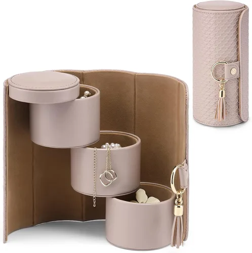 Miniatura 41 de Vlando Viaggio - Joyero pequeño, caja de almacenamiento para accesorios de viaje