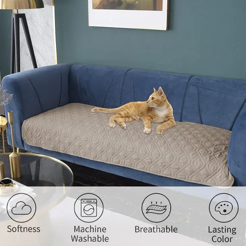 Miniatura 6 de Ameritex Manta Impermeable Reversible Cubierta para Cama de Perro Manta para Mascotas para Muebles Cama Sofá Sillón