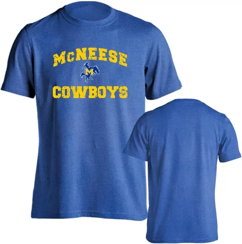 Miniatura 143 de Sport Your Gear NCAA Camiseta de manga corta retro con licencia oficial de aspecto desgastado para el día del juego, camiseta de espíritu deportivo