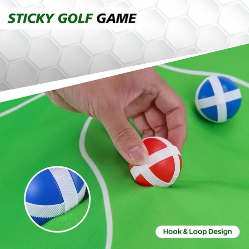 Miniatura 7 de BaiYuan Juego Portátil de Chipping de Golf para Papás y Golfistas Júnior, Diversión en Interiores, Exteriores, Patio Trasero y Césped con 24 Pelotas