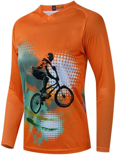 Miniatura 10 de Camiseta de manga larga MTB para mujer, camiseta de motocross de montaña, motocross, ciclismo, BMX, motocicleta, pesca, carreras