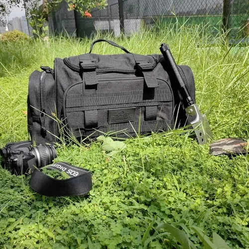 Miniatura 2 de AB Tactical Series Duffle Bag Gym Travel Senderismo y Trekking Bolsa de deportes Bolsa de caza y pesca, Negro -, Bolsa de lona para exteriores