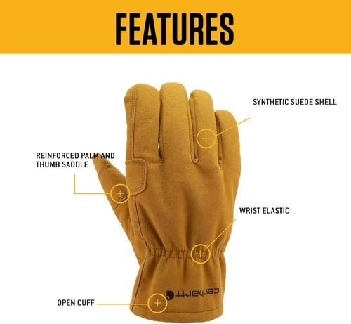 Miniatura 3 de Carhartt Guante de trabajo esgrimista de cuero para hombre Grande
