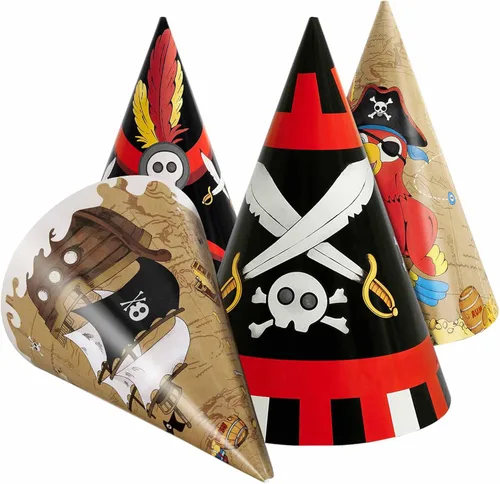 Miniatura 19 de WERNNSAI Sombreros de Fiesta de Cumpleaños - 12 Piezas Suministros de Fiesta de Cumpleaños Sombreros de Cono con Diademas Sombreros de Papel