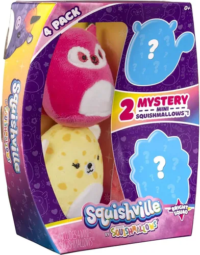 Miniatura 2 de Squishmallows ENT_551113 - Juego de cine, incluye mini silla de pretzel de 2 pulgadas, un cubo de palomitas de maíz, irresistiblemente suave, felpa