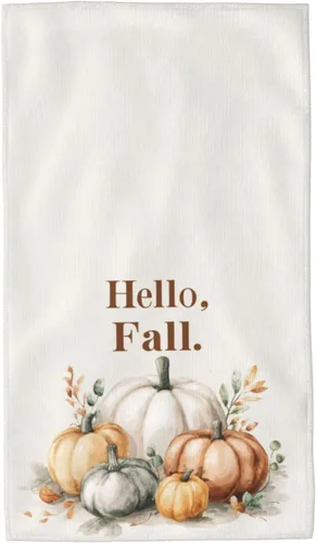 Miniatura 11 de Toalla de mano con diseño de calabaza y otoño, para la cara, 27.5 x 15.7 pulgadas, microfibra de secado rápido, suave, absorbente, para baño, playa