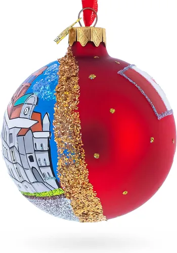 Miniatura 3 de Old Montreal, Montreal, Canadá, bola de cristal adorno de Navidad 3.25 pulgadas