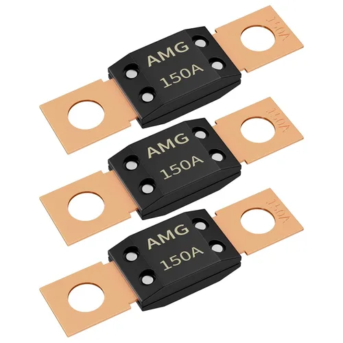 Miniatura 10 de Joinfworld 3 fusibles MEGA de 200 A, montaje de perno de alta corriente automotriz 200 Amp MEGA/AMG fusible para automóviles, camiones, vehículos