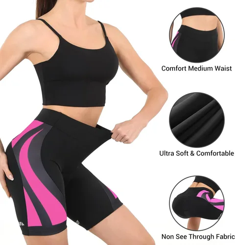 Miniatura 3 de Sportneer Women Padded Bike Shorts - Bicycle Cycling Shorts for Womens Biking 4D Gel Padding for Mountain Bike and Road Bike