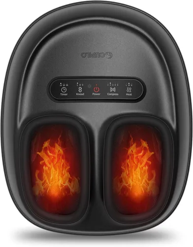 Miniatura 9 de CuPiLo Masajeador de Pies con Calor, Masajeador Shiatsu con Control Remoto, Máquina de Masaje de Pies con Compresión Ajustable para Alivio del Dolor