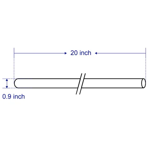 Miniatura 4 de Funda de cuarzo TWS-12Q para purificador de agua TWS 12GPM, 4 juntas tóricas incluidas.