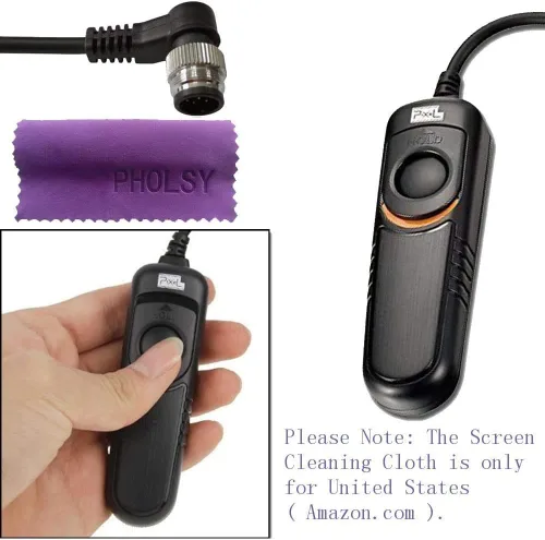 Miniatura 6 de Pixel Cable de liberación de obturador del comandante remoto DC0 compatible con Nikon Z8 Z9 D3 D4 D5 D6 D800 D850 D810 D700 D500 D300 D200 F6 F100