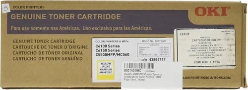 Miniatura 2 de Oki data 43865717 - Tóner de impresora para impresoras a color de la serie C6100, rendimiento de 6000 páginas, amarillo
