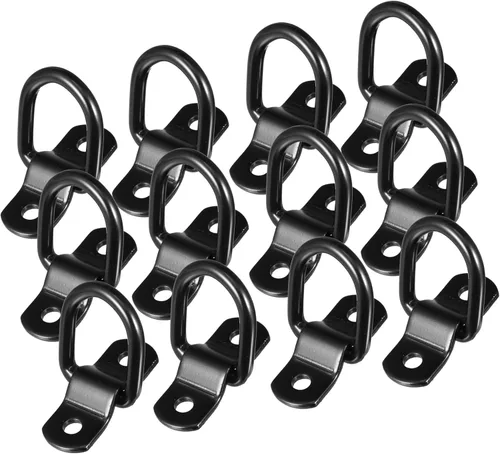 Anclaje de amarre de anillo D de 1/4 pulgadas de diámetro, anillos en D, anillo de anclaje para remolque, camión, barco, RV, ATV, SUV, vehículos,
